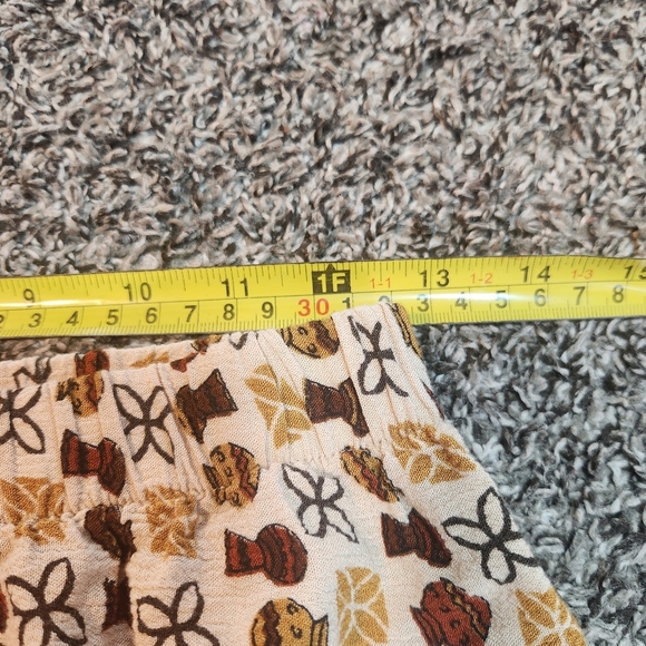 Vintage Made In USA Midi Length Pull-on Skirt Size Medium Tribal Africa Boho - Picture 12 of 16